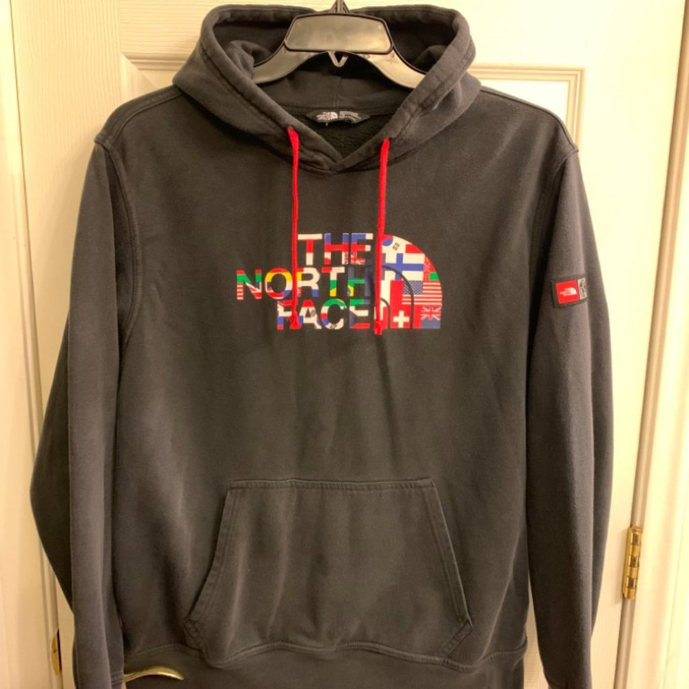 The North Face Worldwide Hoodie Faded Black Men’s Size Large